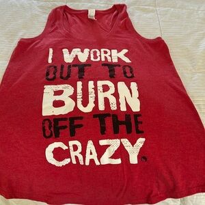 Fitness tees.. workout tanks.. all 5 of them. Sz M